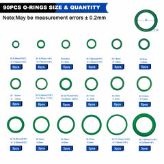Daptemn NBR O-rings close-up showing elastic seal material and oil resistance