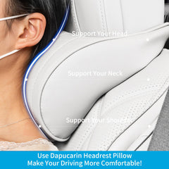 Dapucarin installed on driver seat offering steady neck support