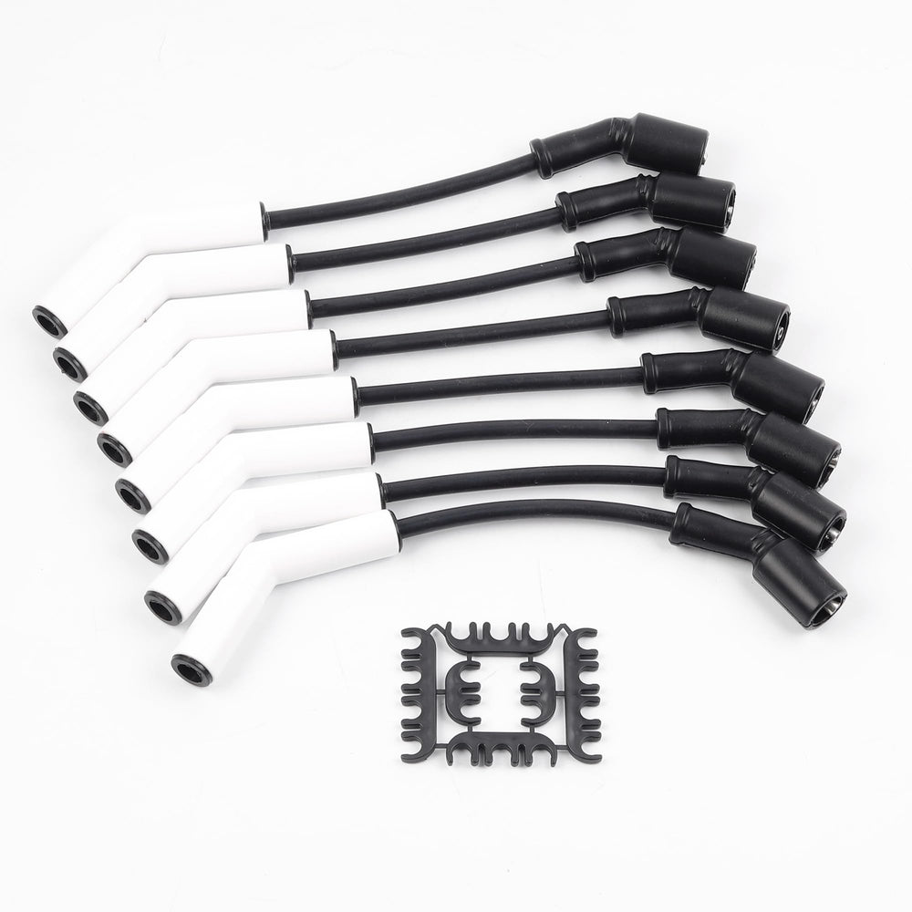 Dasbecan 9070C front packaging showing full spark plug wire set and benefits