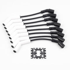 Dasbecan 9070C front packaging showing full spark plug wire set and benefits