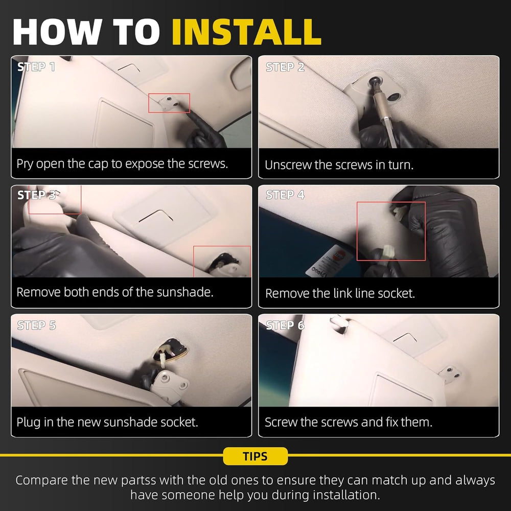 Dasbecan visor pivot angle adjustment displayed for smooth operation