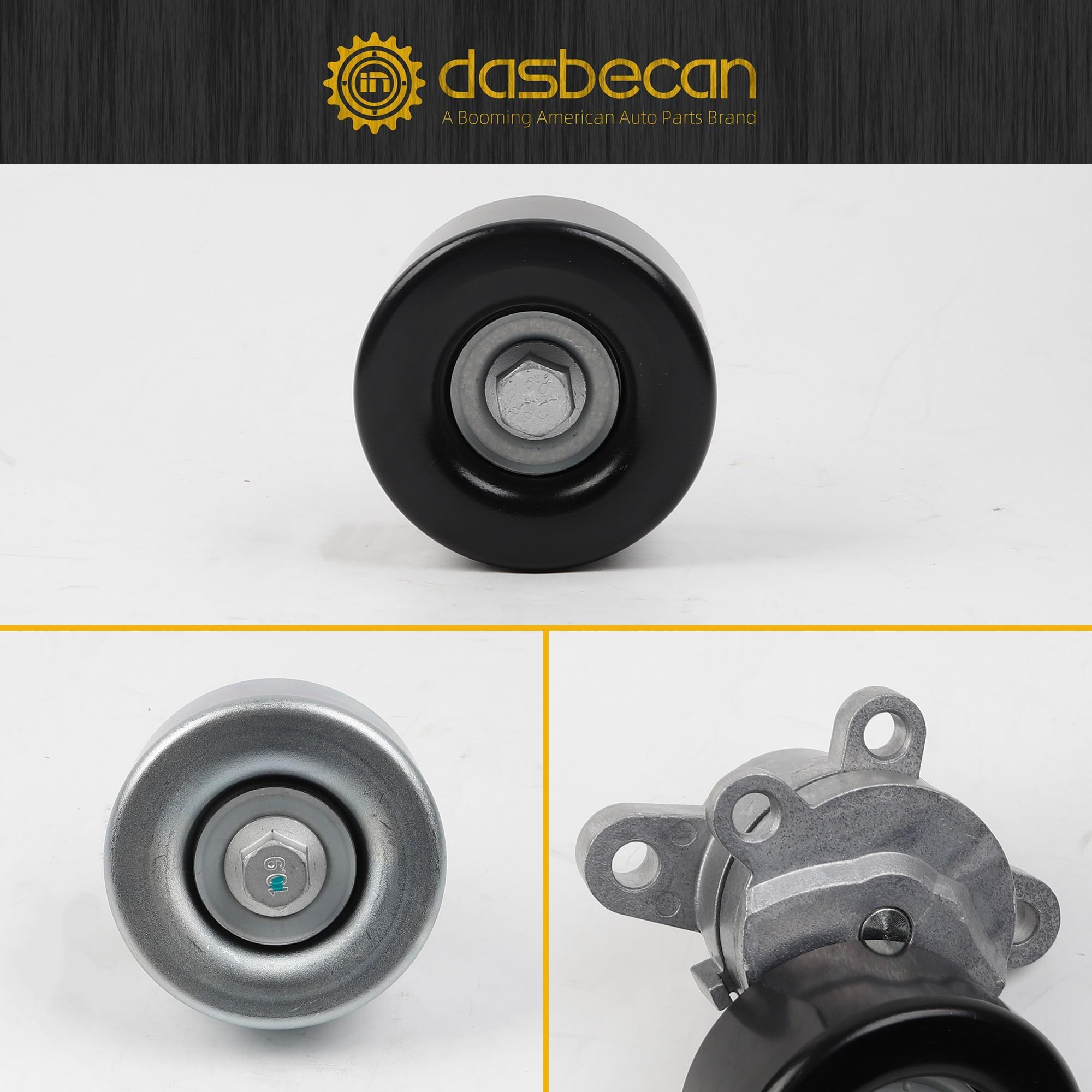 Dasbecan serpentine drive belt flat lay showing rib profile for reliable grip and quiet operation