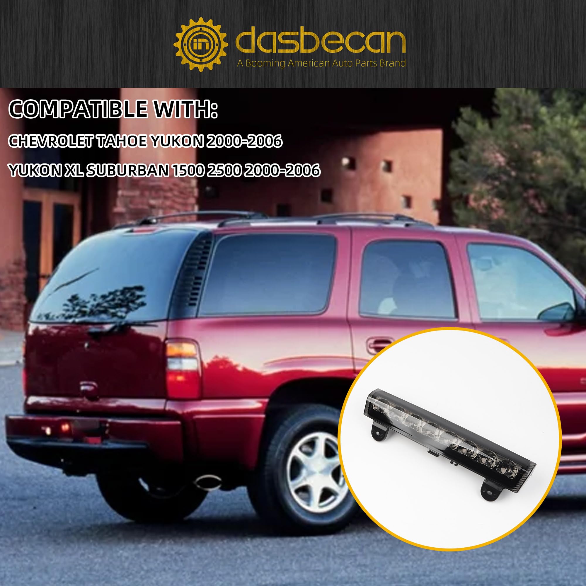Dasbecan label showing part numbers for easy compatibility check