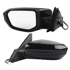 Dasbecan driver side mirror front view showing OEM fit for Civic