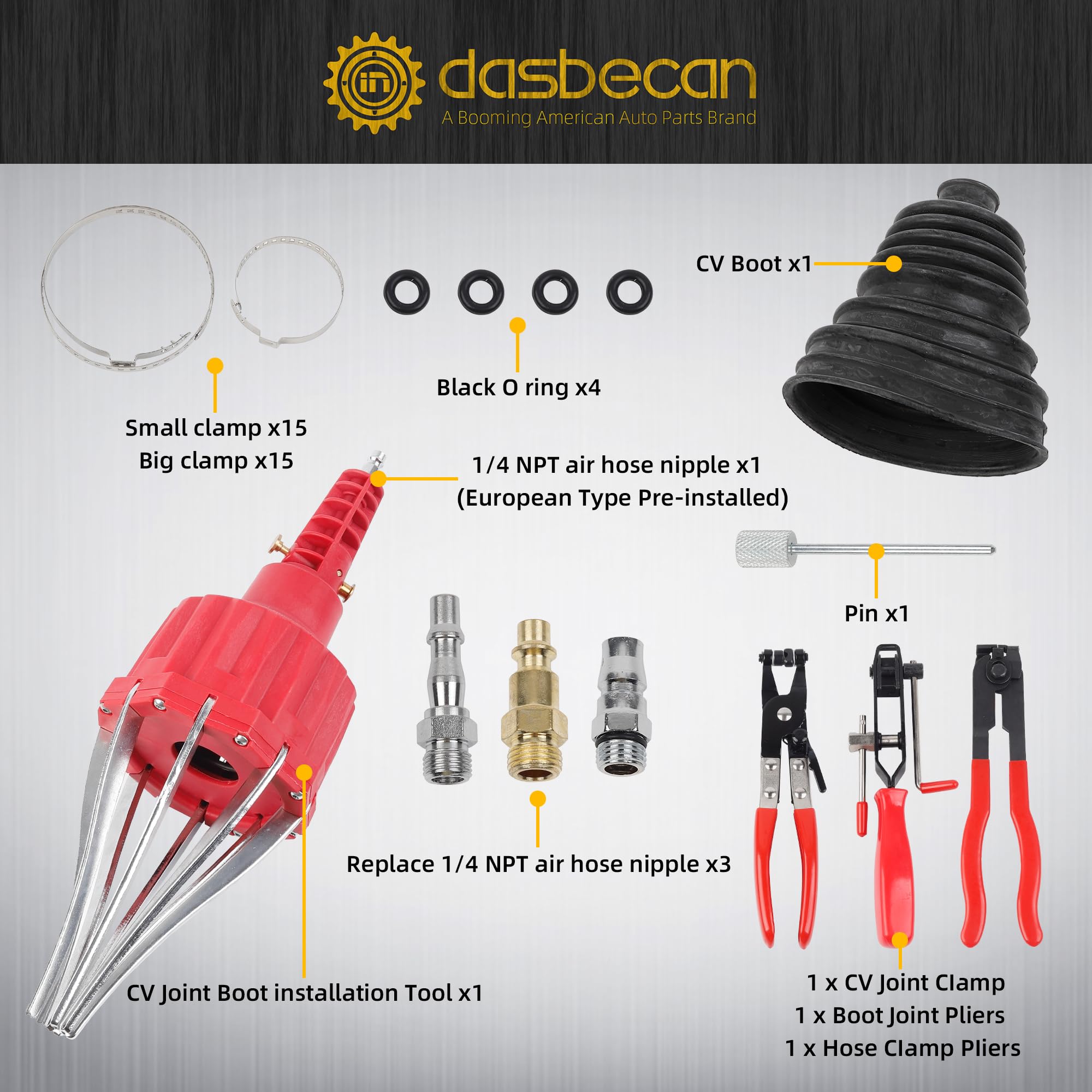 Dasbecan close-up of expander fingers demonstrating even boot expansion