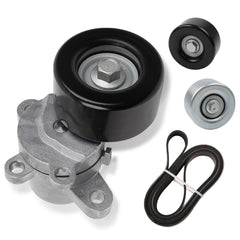 Dasbecan front view of complete tensioner kit showing parts and packaging, improving maintenance confidence