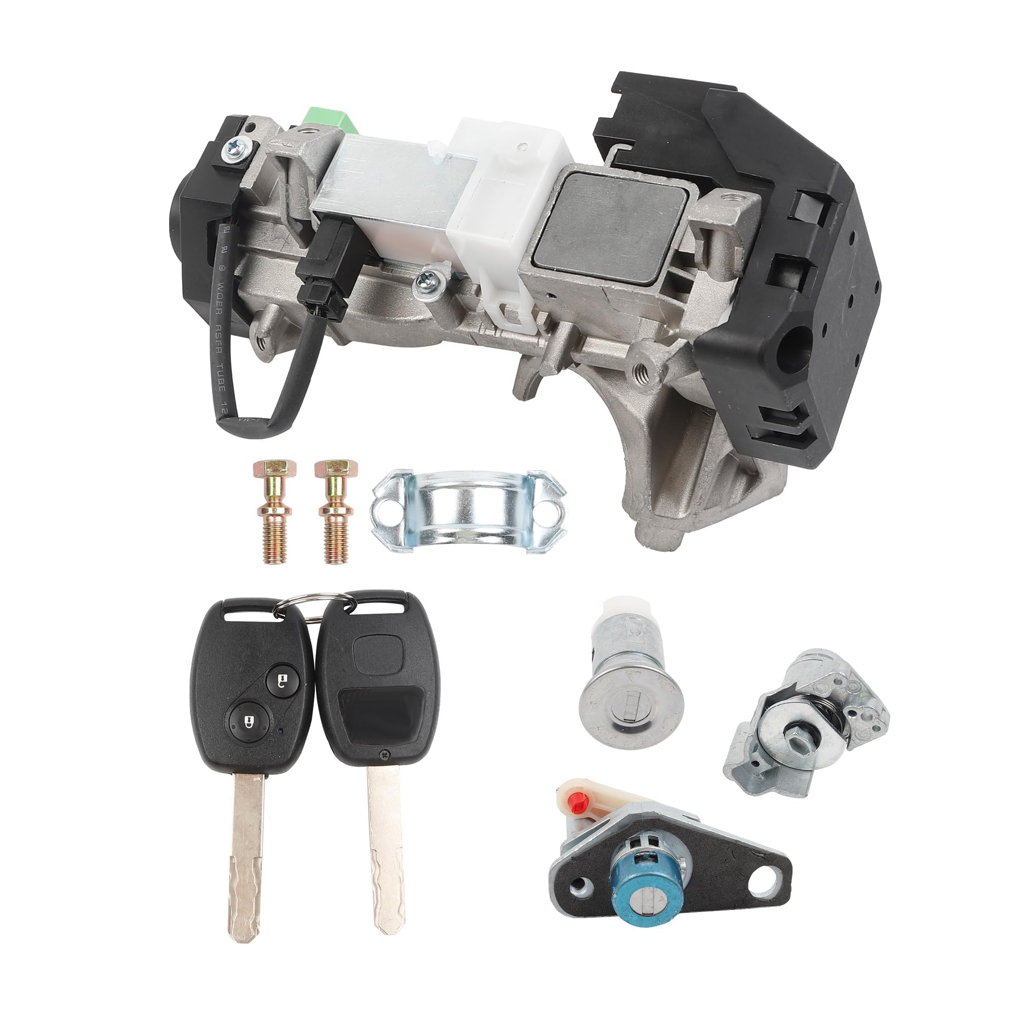 Dasbecan ignition switch assembly front view showing fit and benefit of direct replacement