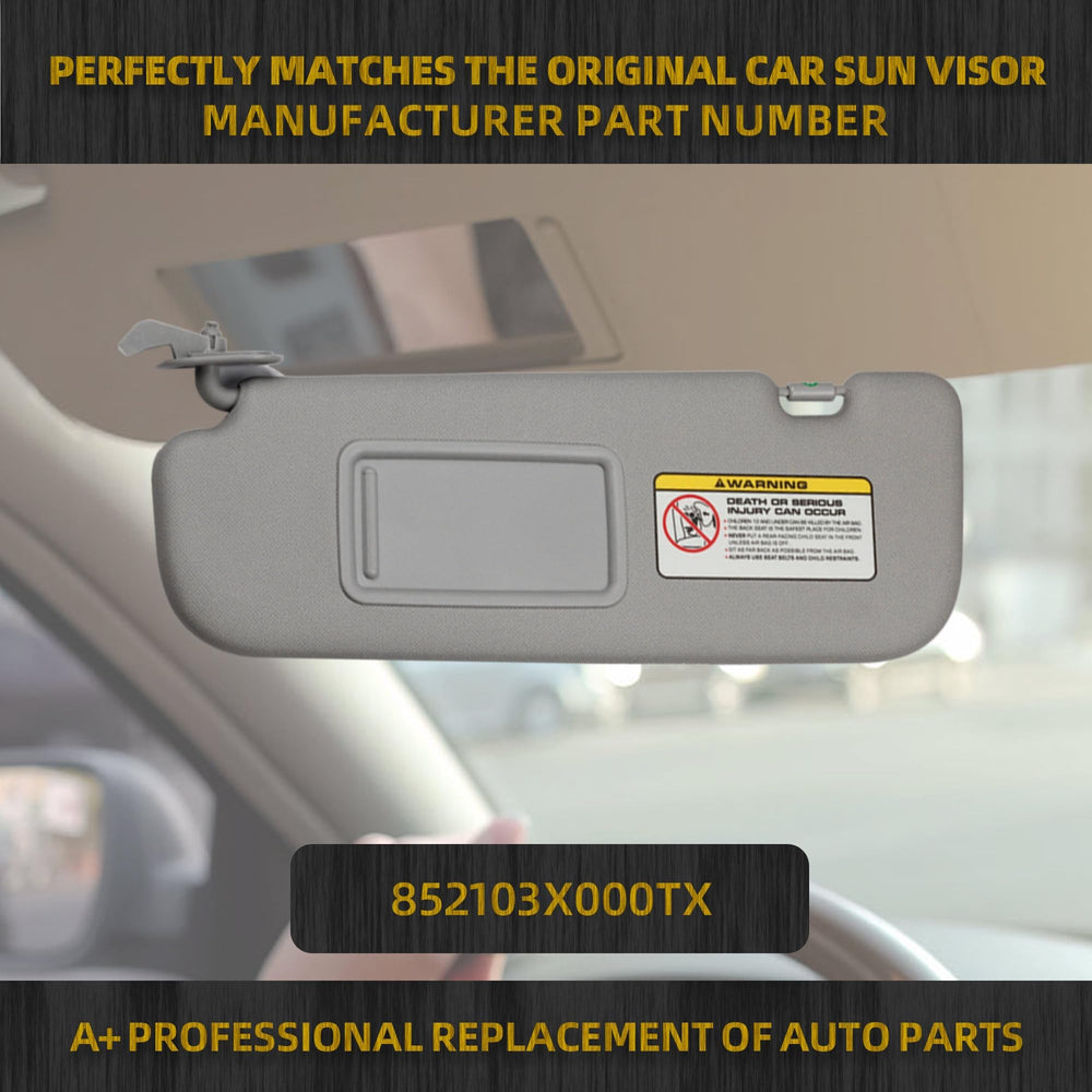 Dasbecan visor rear mount detail demonstrating easy snap-fit installation