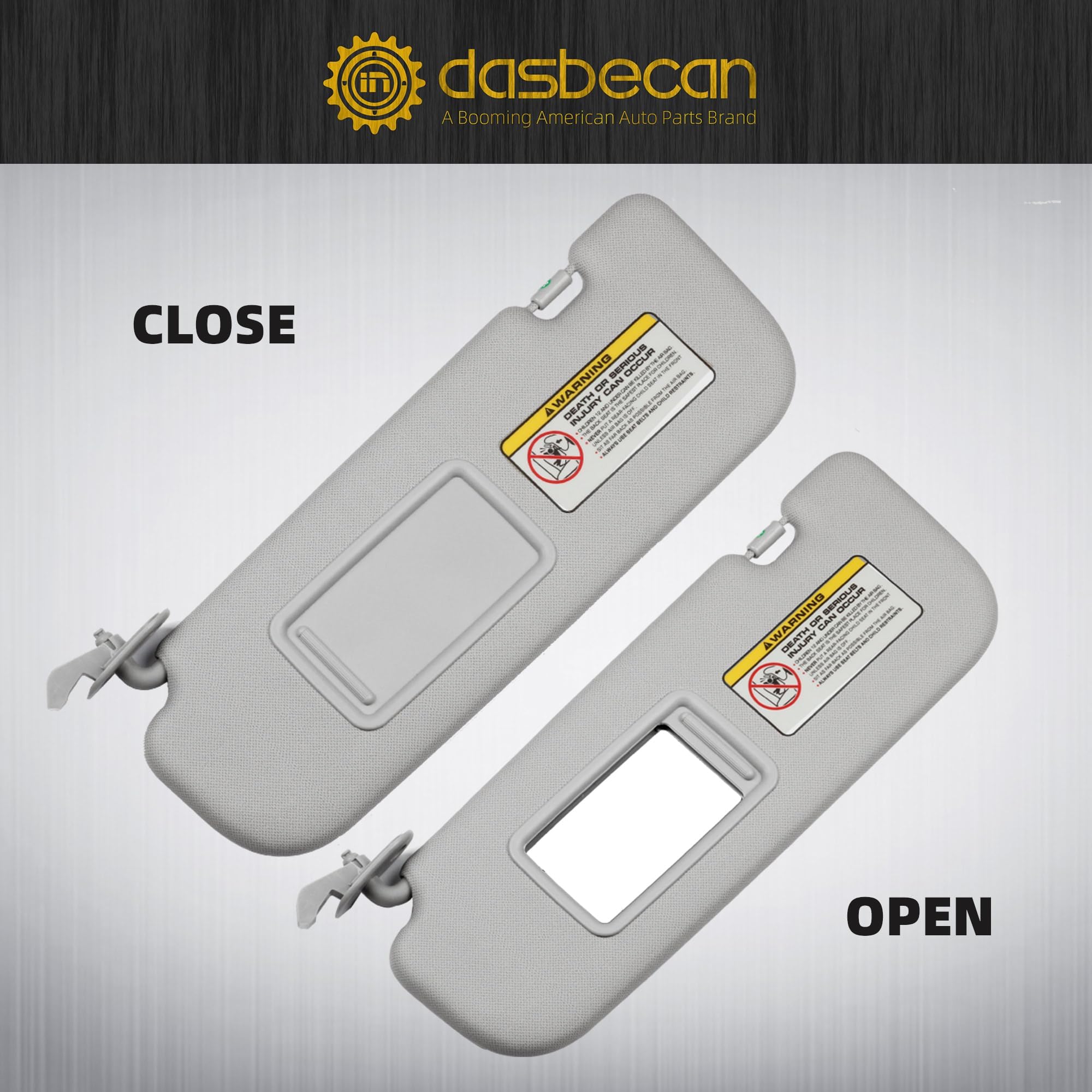 Dasbecan visor edge close-up showing fabric texture and durable finish