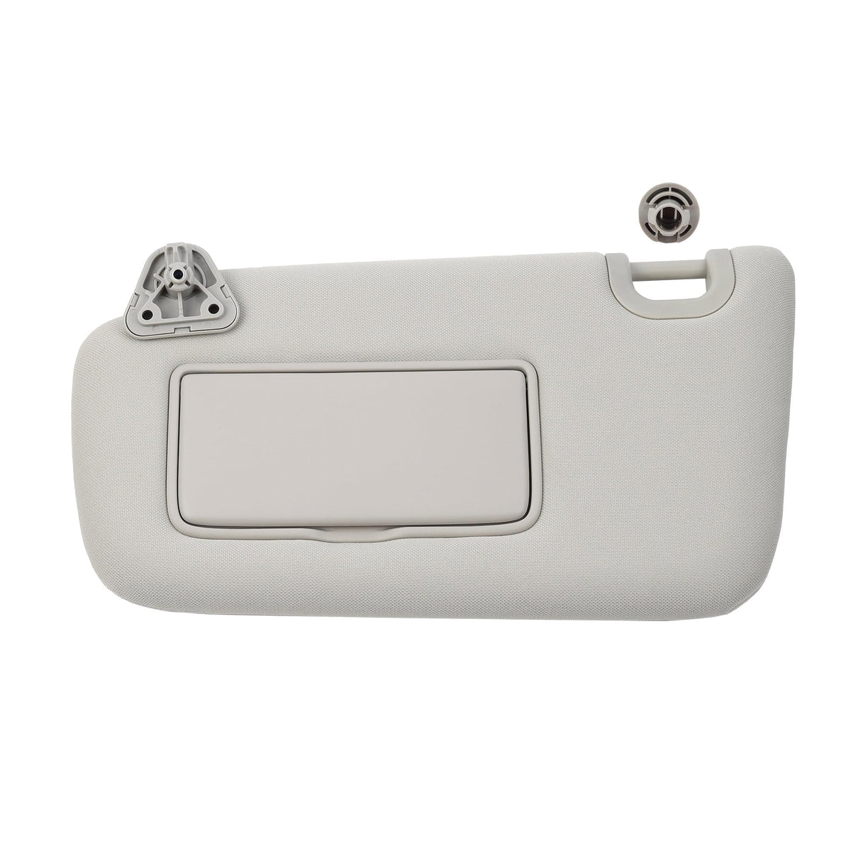 Dasbecan driver sun visor front view showing clean gray finish and fit
