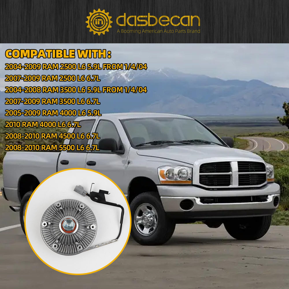 Dasbecan on a towing Ram truck showing reliable cooling under load