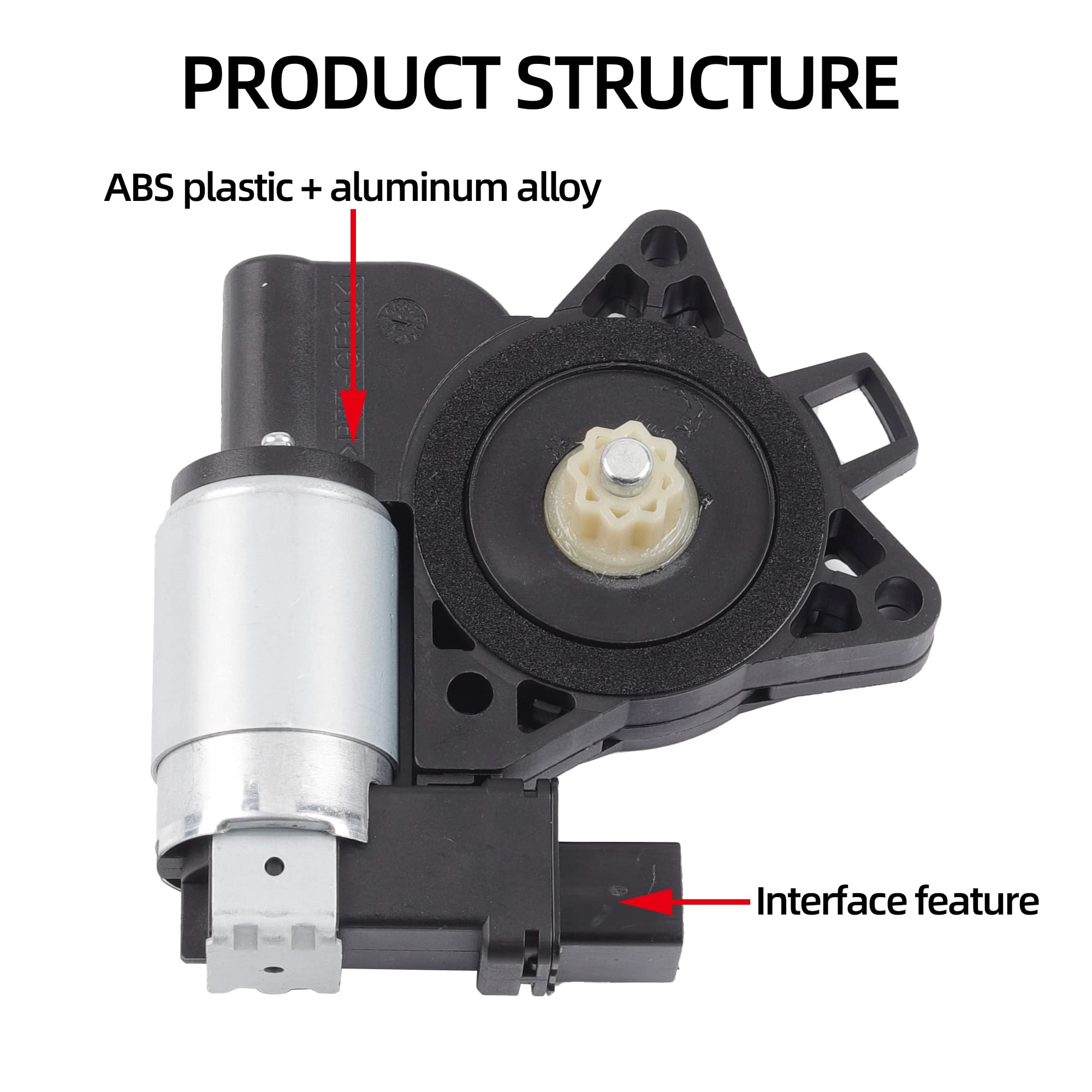 Dasbecan motor mounted in door assembly demonstrating installation clarity