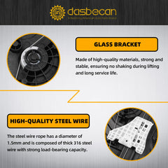 Dasbecan regulator mounted on a door panel illustrating correct alignment benefit