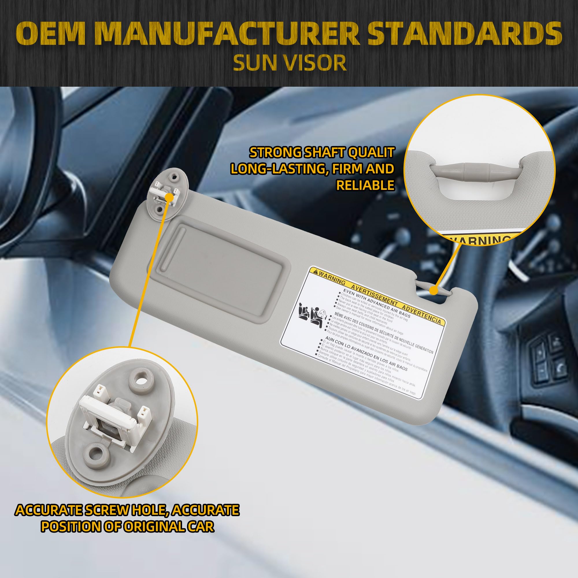 Dasbecan sun visor installed in RAV4 demonstrating restored shading and fit