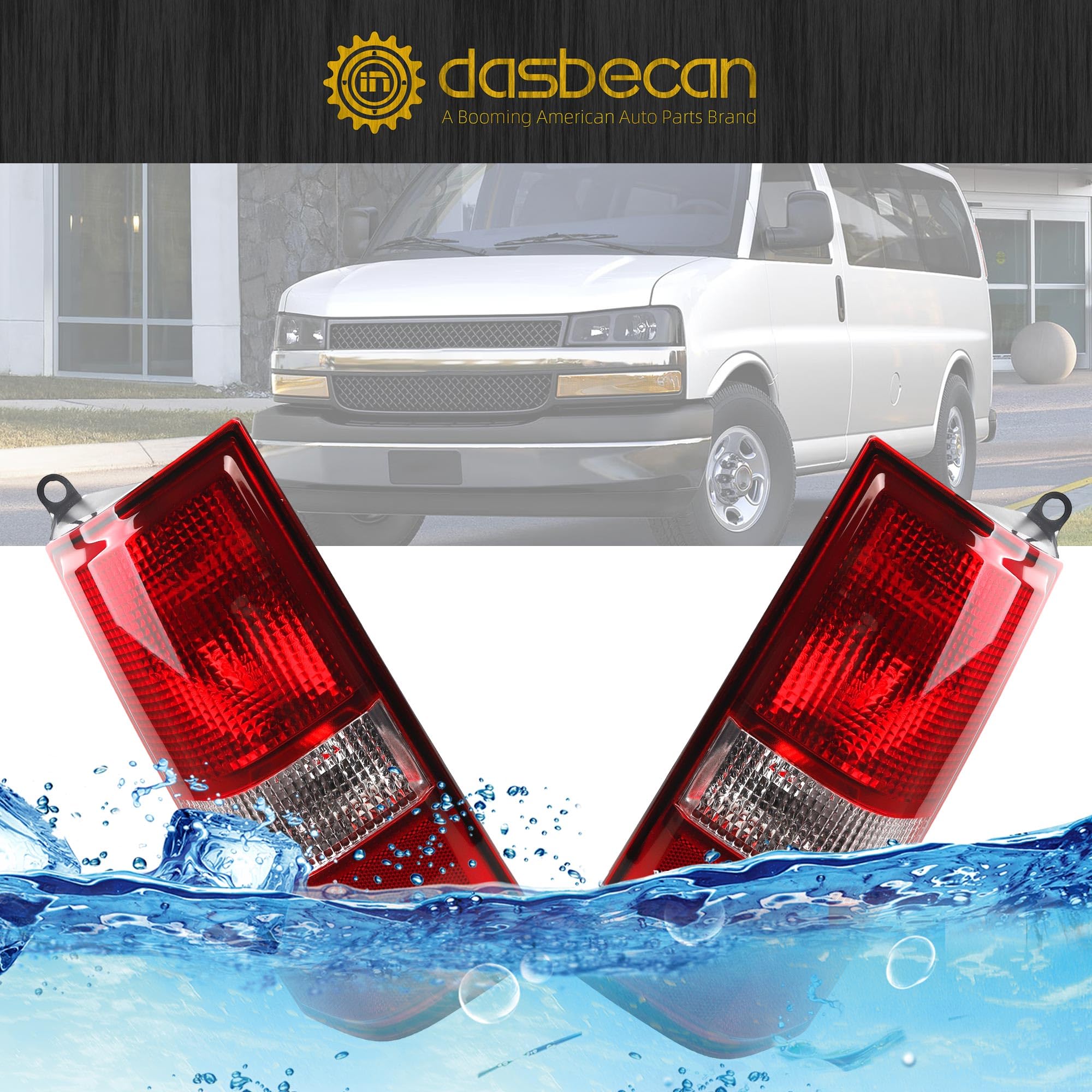 Dasbecan illuminated at night showing bright halogen-ready visibility in low light