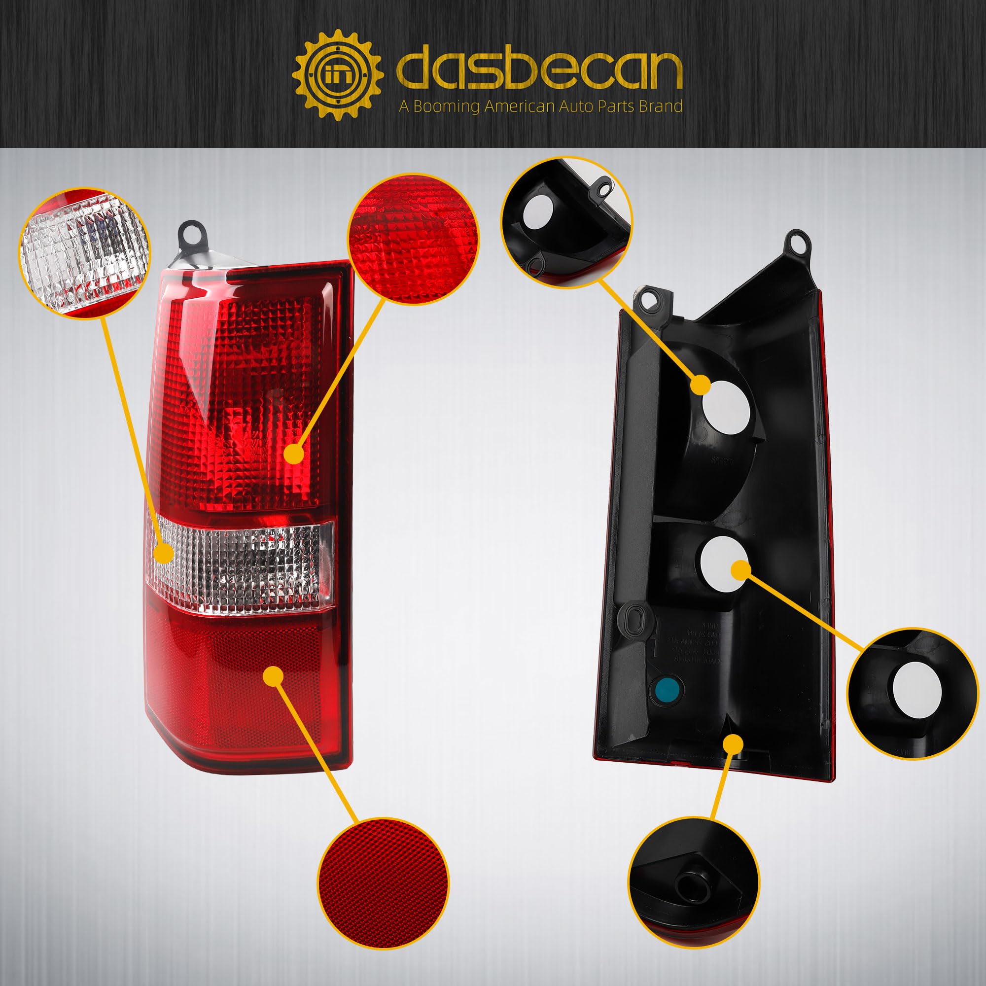 Dasbecan packaged contents with both left and right assemblies for complete replacement