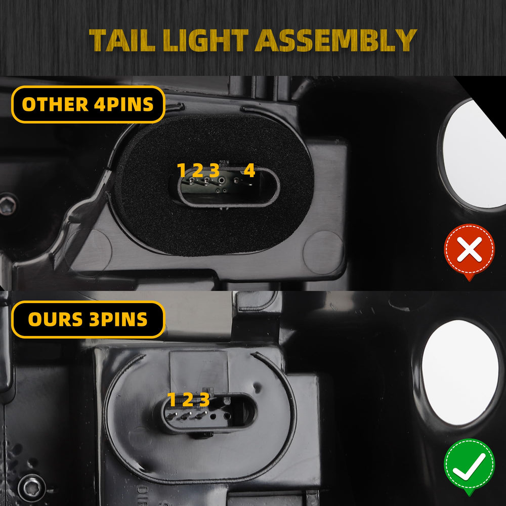 Dasbecan tail light side profile highlighting contour and OEM match