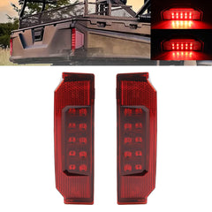 Dasbecan front view of tail lights showing complete assembly and improved visibility