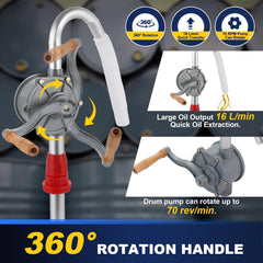 DASBET adjustable suction tube illustrating compatibility with multiple drum depths