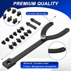 DASBET close-up of interchangeable pins clearly showing sizes for precise fit benefit
