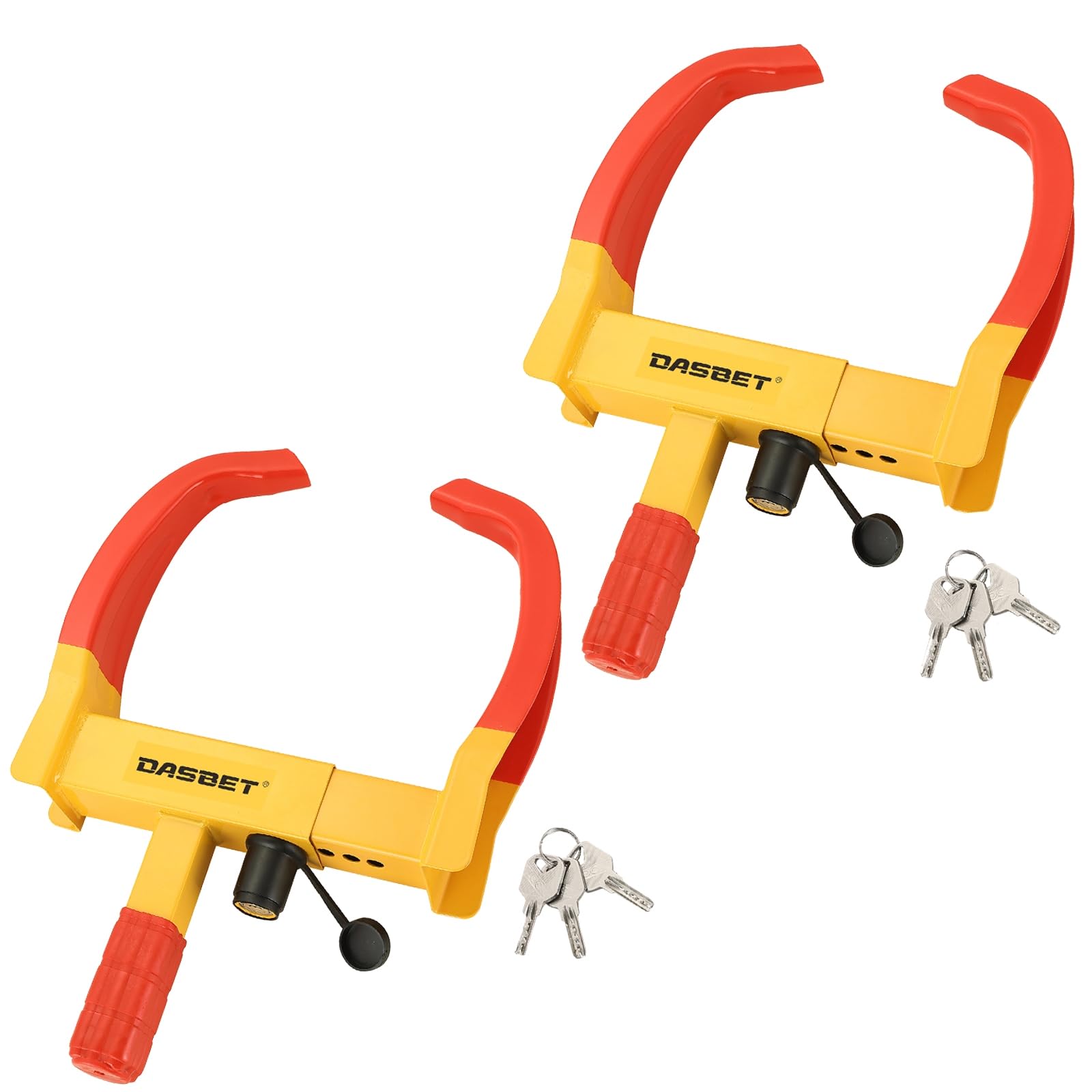 DASBET front view of two locks showing visible deterrent and durability