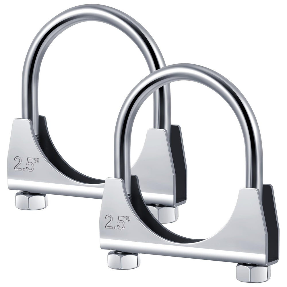 Datanly front pack of four 2.5" clamps showing contents and durable finish