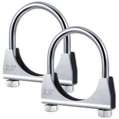 Datanly front pack of four 2.5" clamps showing contents and durable finish