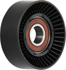 Dayco 89144 front view showing pulley profile and mounting hole for reliable fit