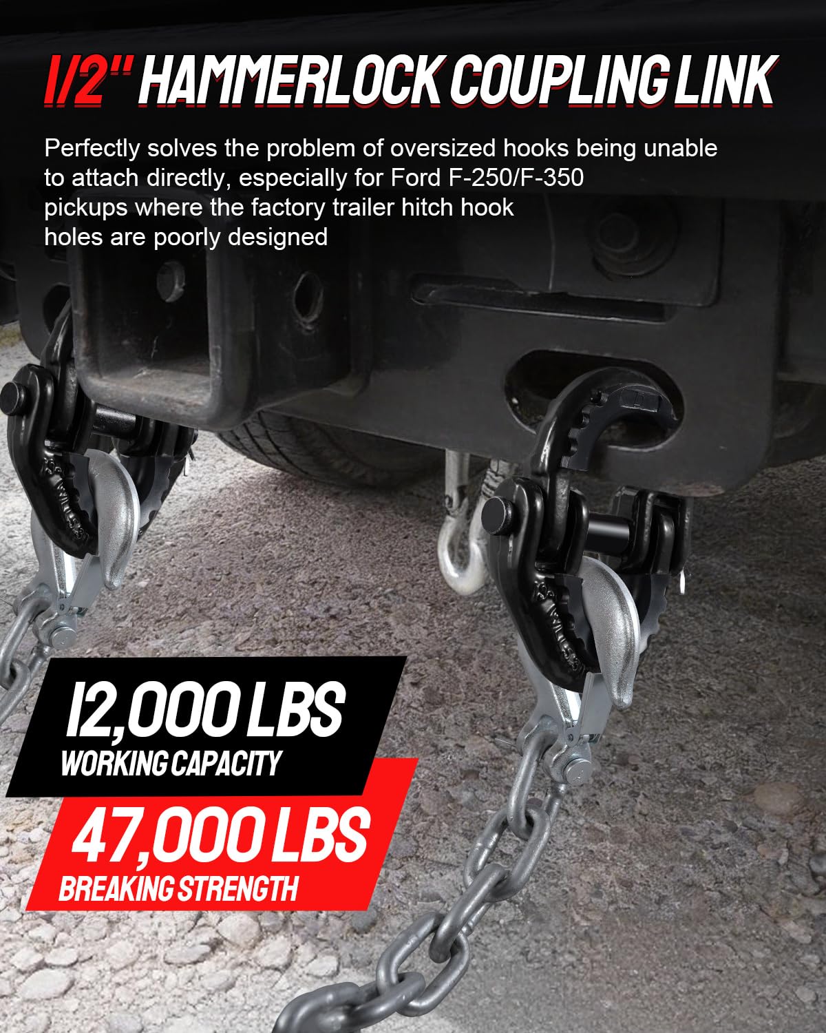 DAYDOOR close-up of drive pin and cotter clip, highlights fast tool-free installation benefit