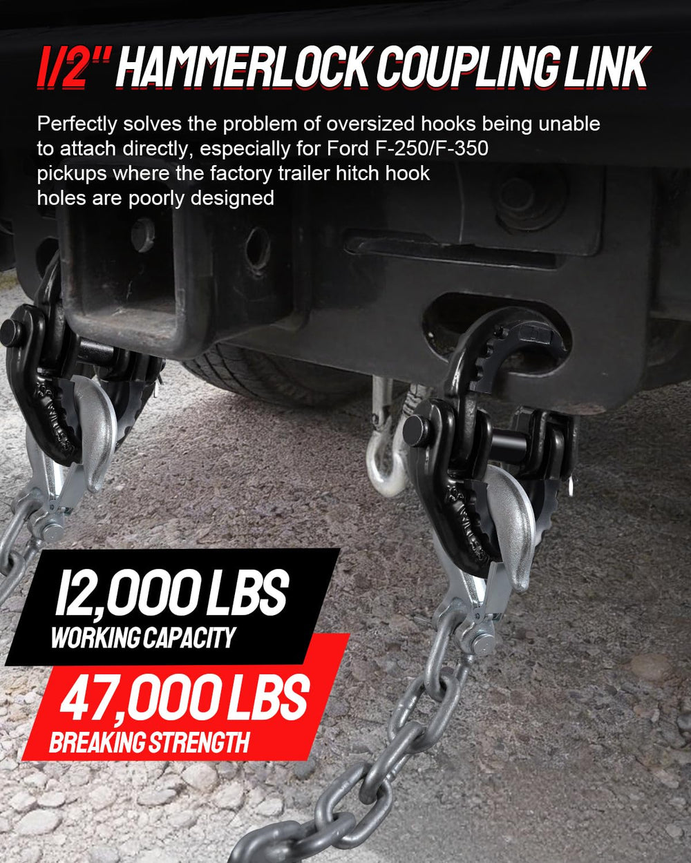 DAYDOOR close-up of drive pin and cotter clip, highlights fast tool-free installation benefit