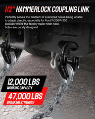 DAYDOOR close-up of drive pin and cotter clip, highlights fast tool-free installation benefit