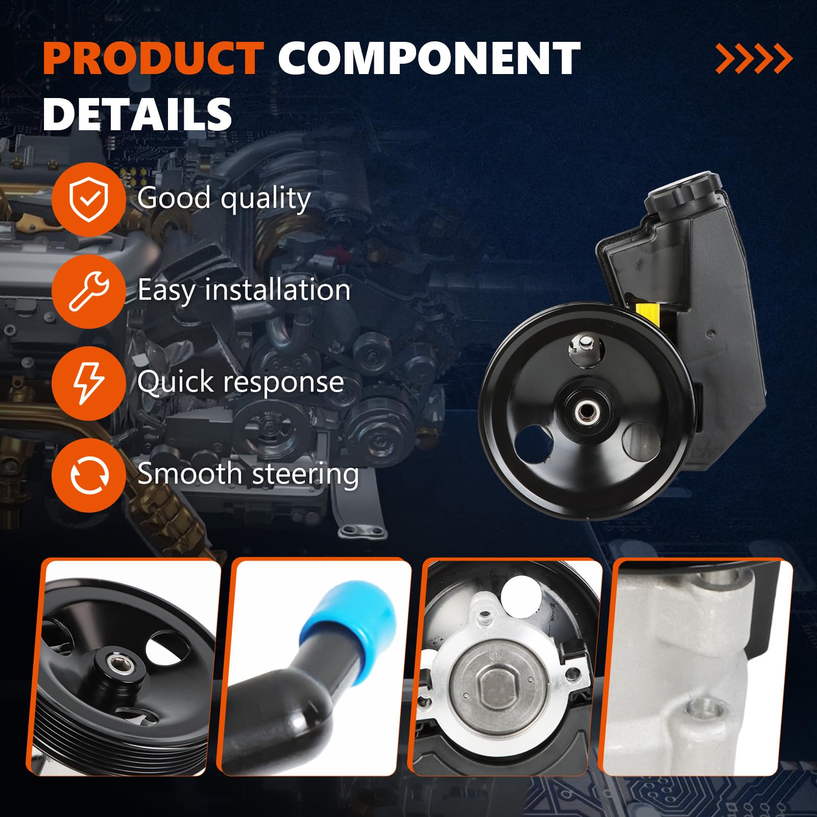 Daysyore pulley and shaft closeup highlighting durable components