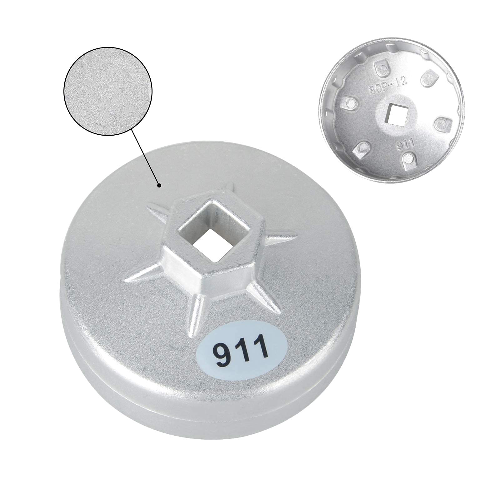 DAYUAN universal adapter connected to ratchet illustrating 1/2" drive compatibility
