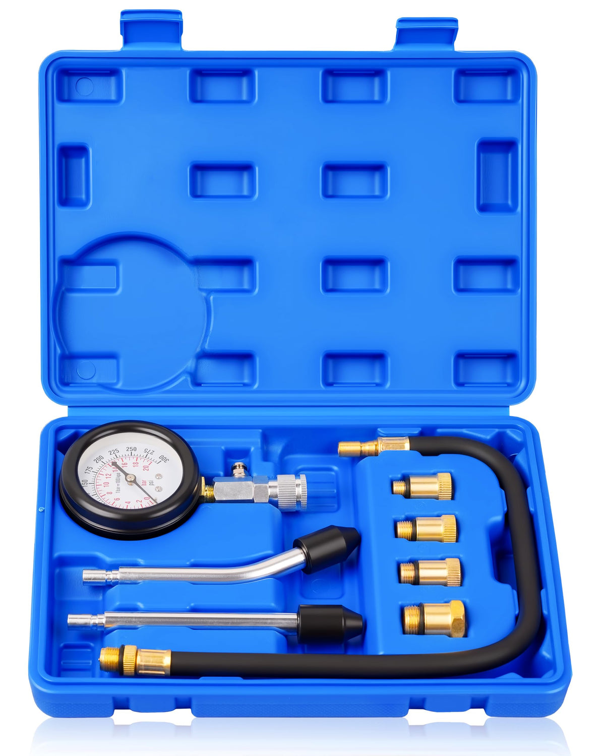 DAYUAN blue case closed showing organized kit for easy transport