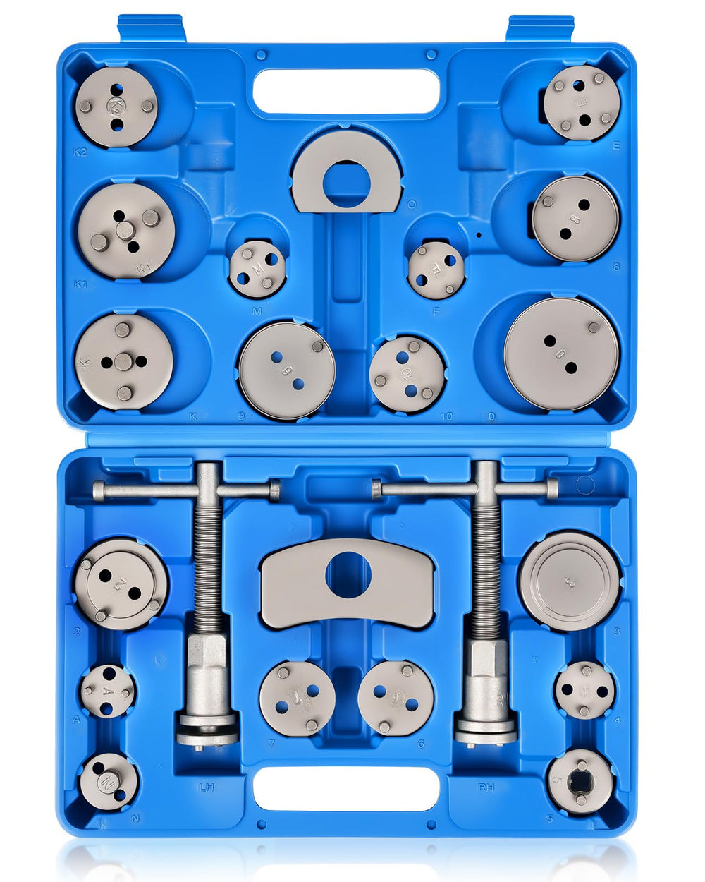 DAYUAN front packaging showing full 22-piece caliper kit and compact case for easy transport