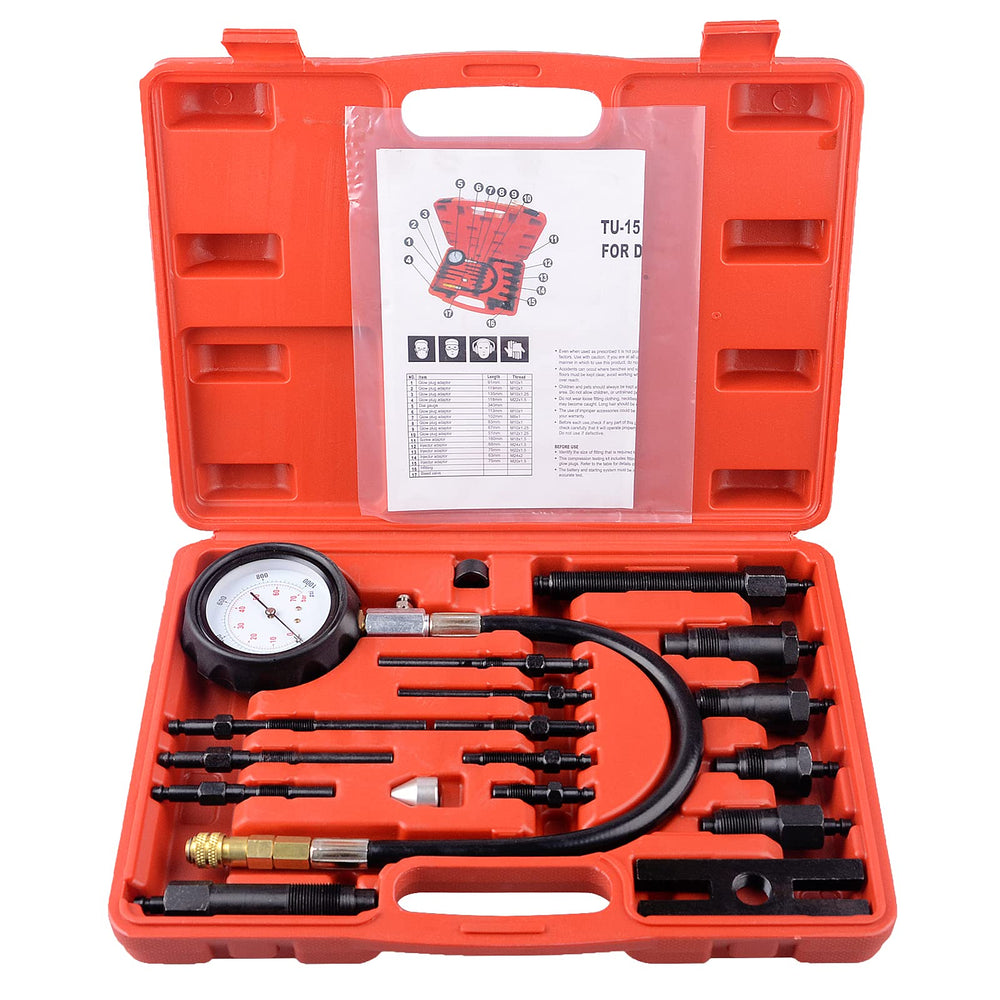 DAYUAN front view of case and gauge showing complete kit benefit