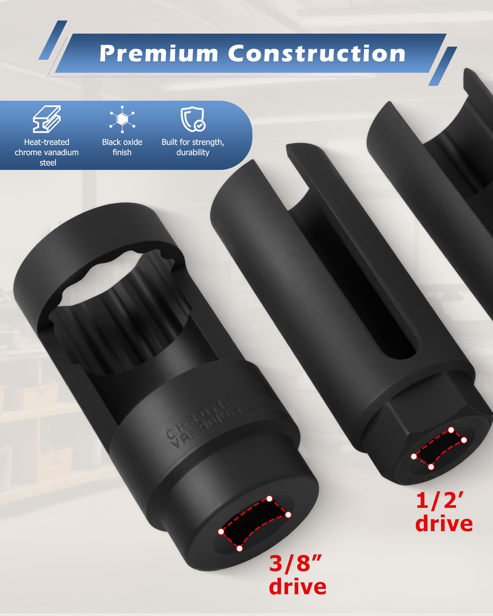 DAYUAN long socket side view reaching recessed sensors for easier access