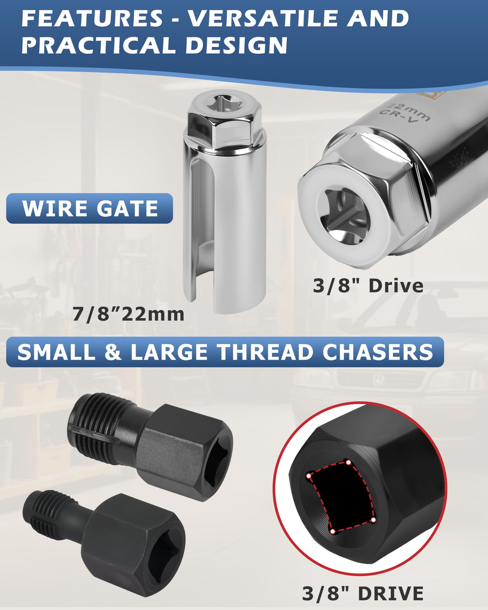 DAYUAN offset crowfoot socket angled to access awkward sensor positions