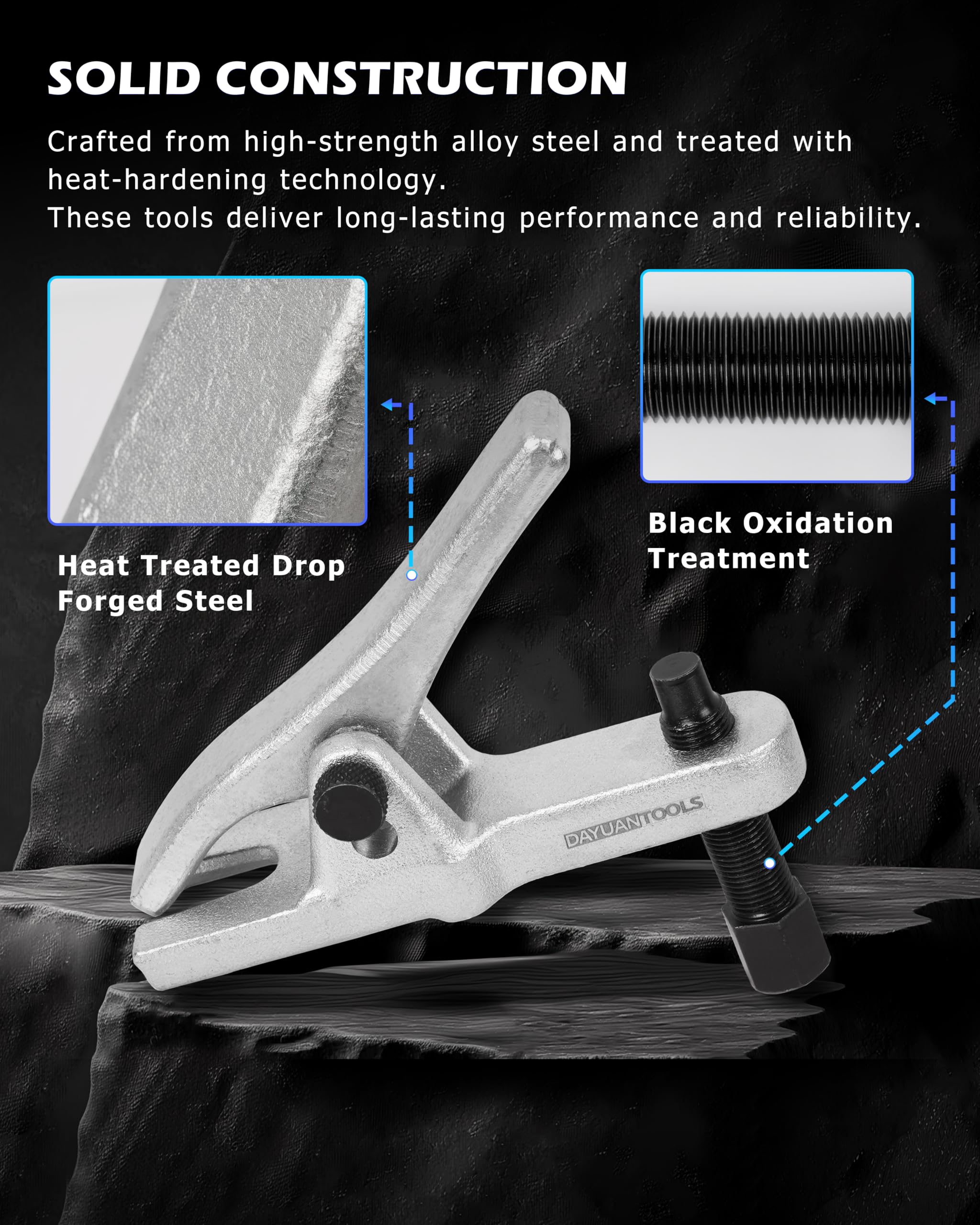 DAYUAN press-type separator close-up highlighting durable construction and clean removal