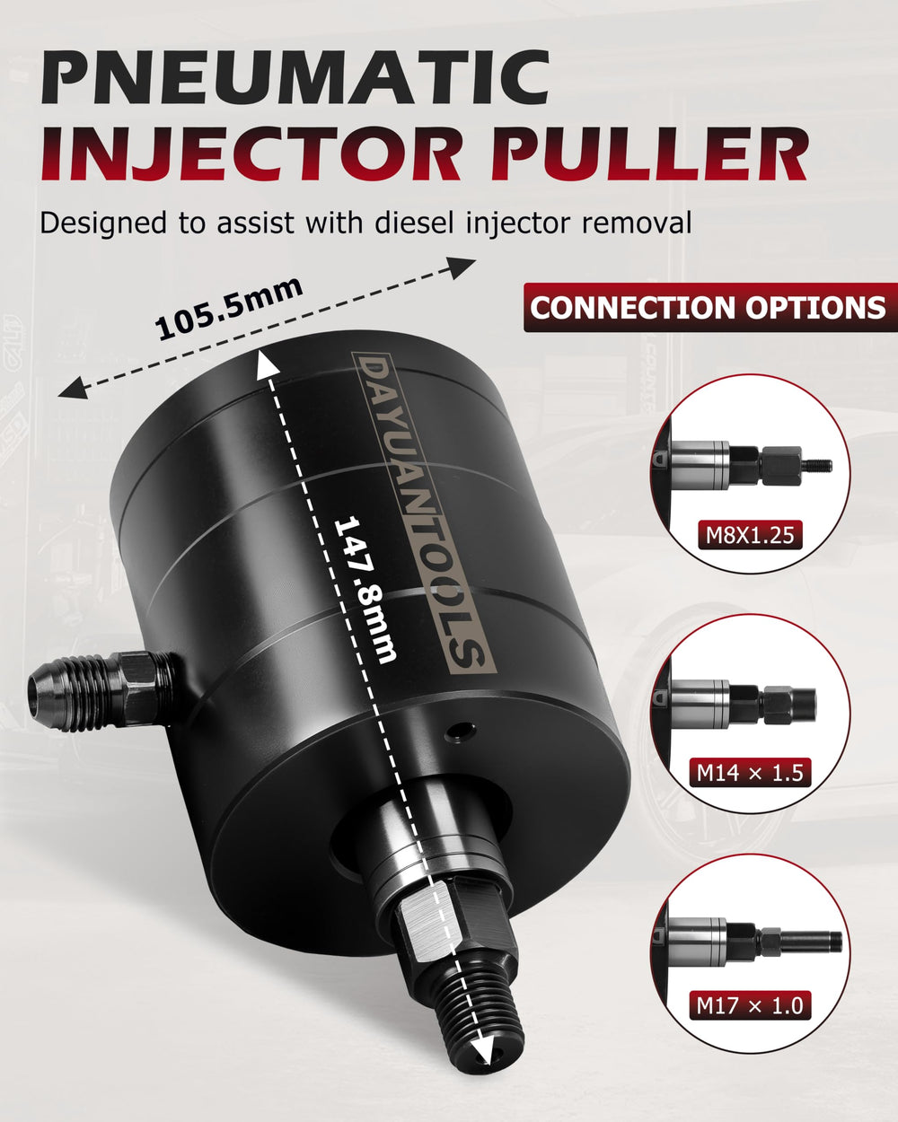 DAYUAN detailed view of three puller hooks showing secure grip and benefit of safe extraction