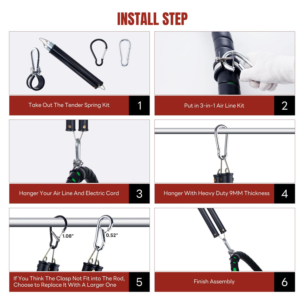 Dazakoot aluminum locking clasp engaged for quick tool-free installation