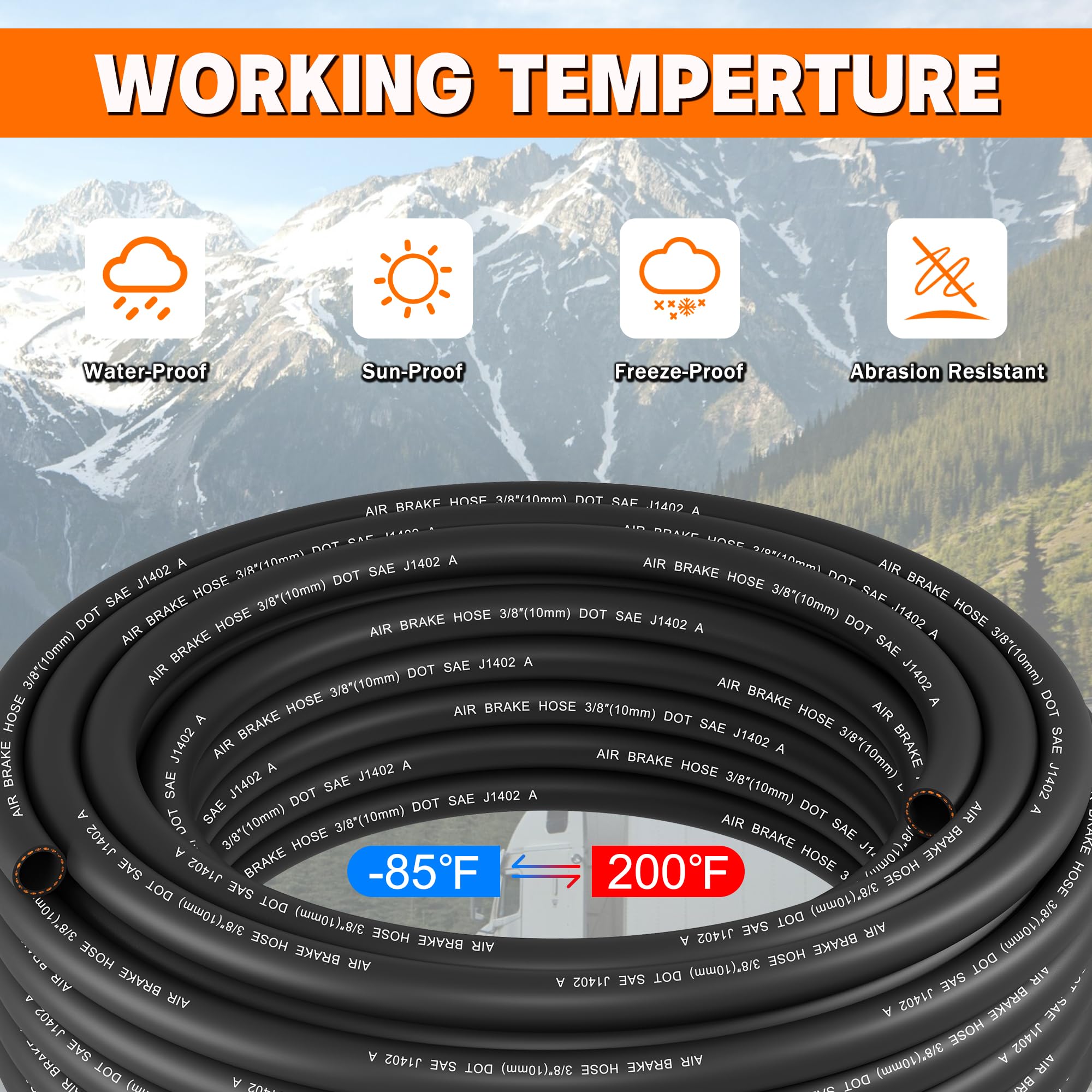 Dazakoot cut hose end with fitting showing clean termination for secure connections