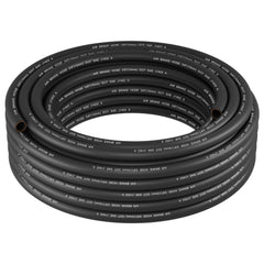 Dazakoot front view of 50ft hose showing size and durable exterior for easy identification