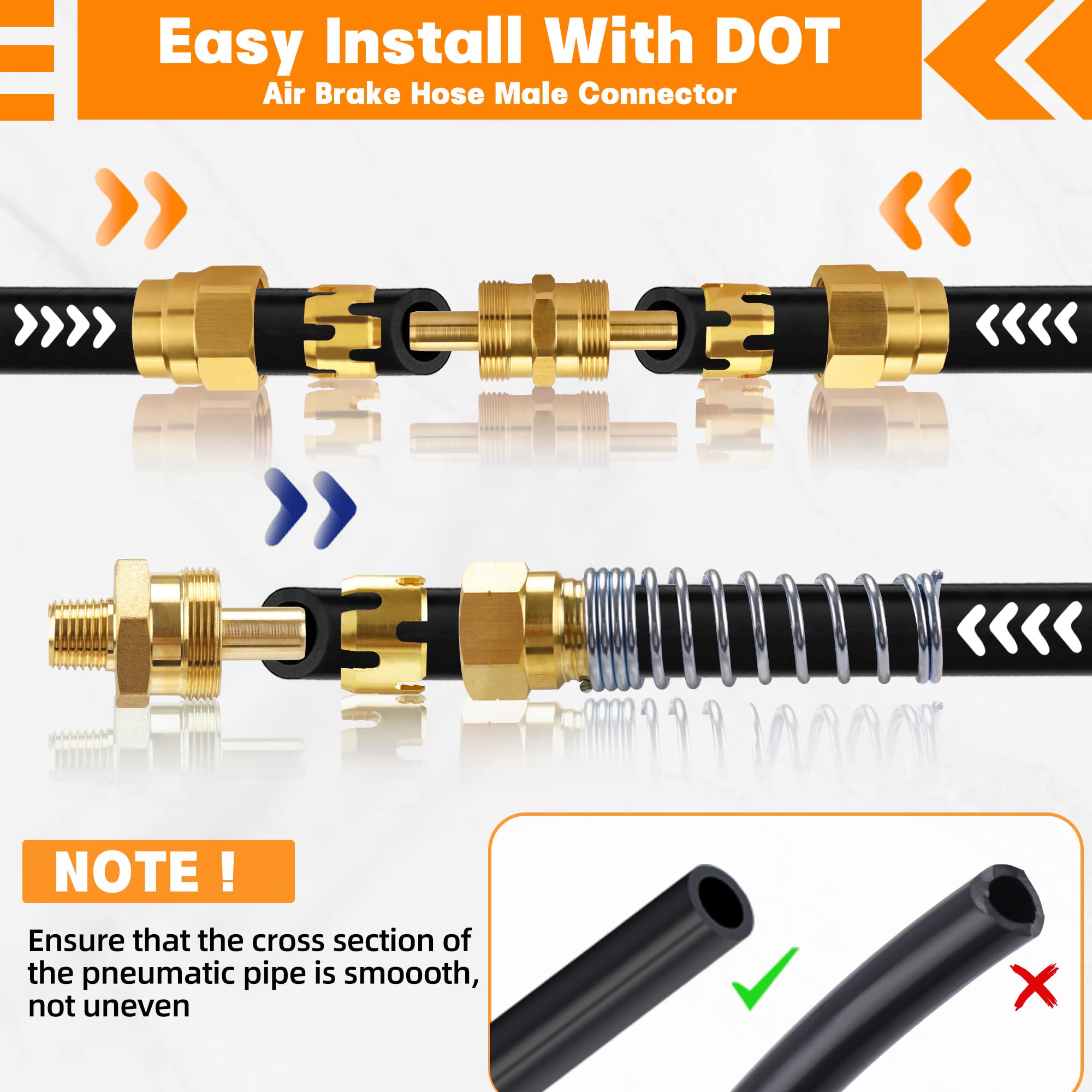 Dazakoot threaded end detail showing machined threads for secure, consistent connection