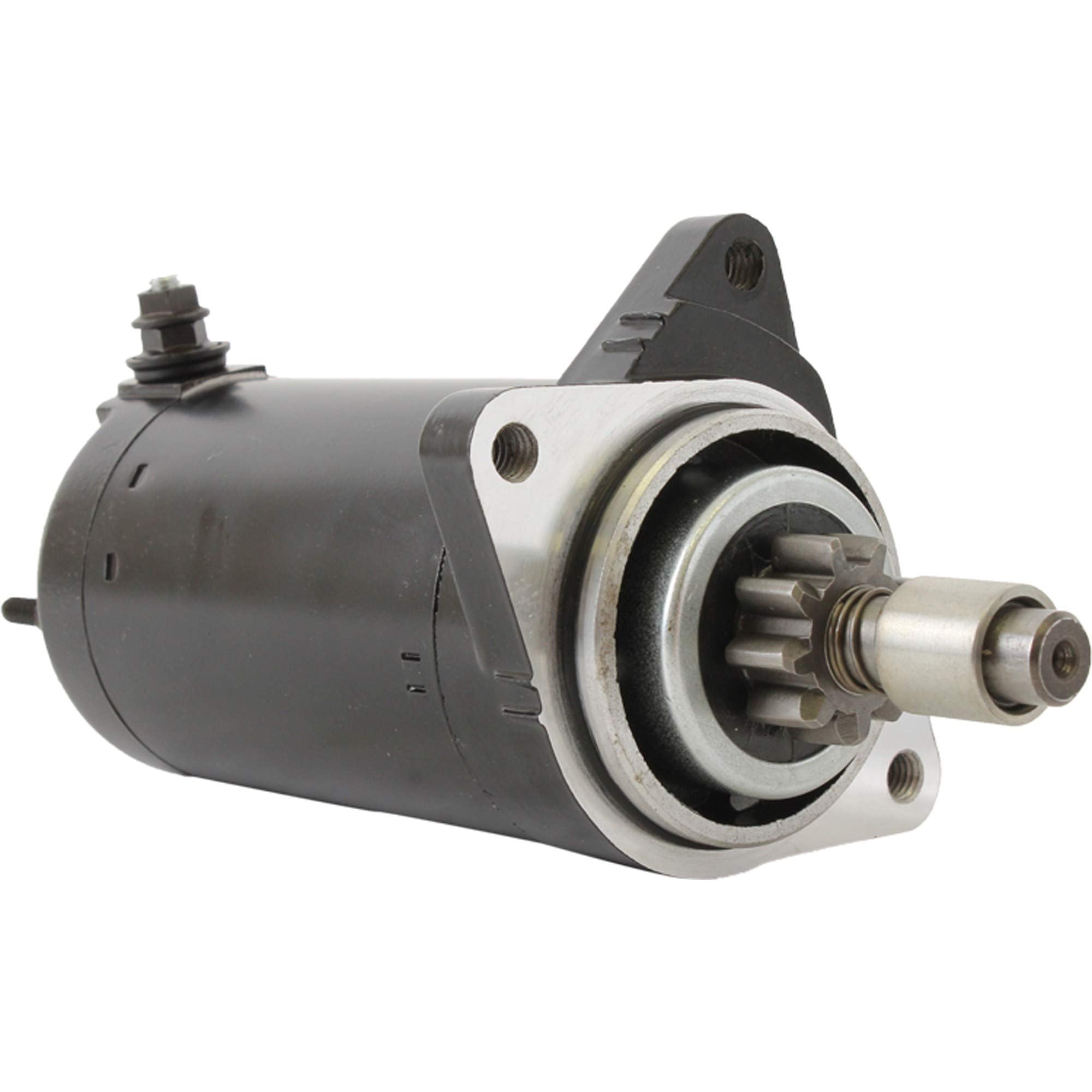 DB Electrical starter front view showing solenoid and housing for reliable starts