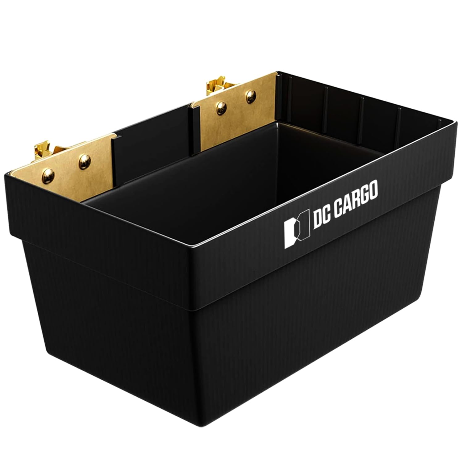 DC Cargo Mall front view of E-Track bin showing sturdy storage and quick access