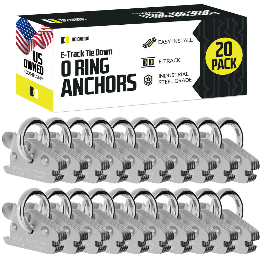DC Cargo Mall O-ring beside a ruler showing 1.5-inch opening for versatile use