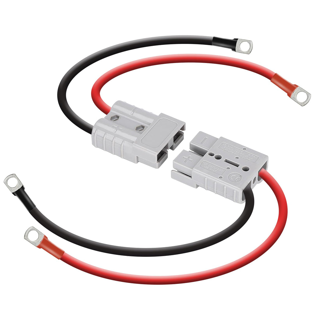 DC HOUSE front view of connector set showing waterproof housing and secure fit