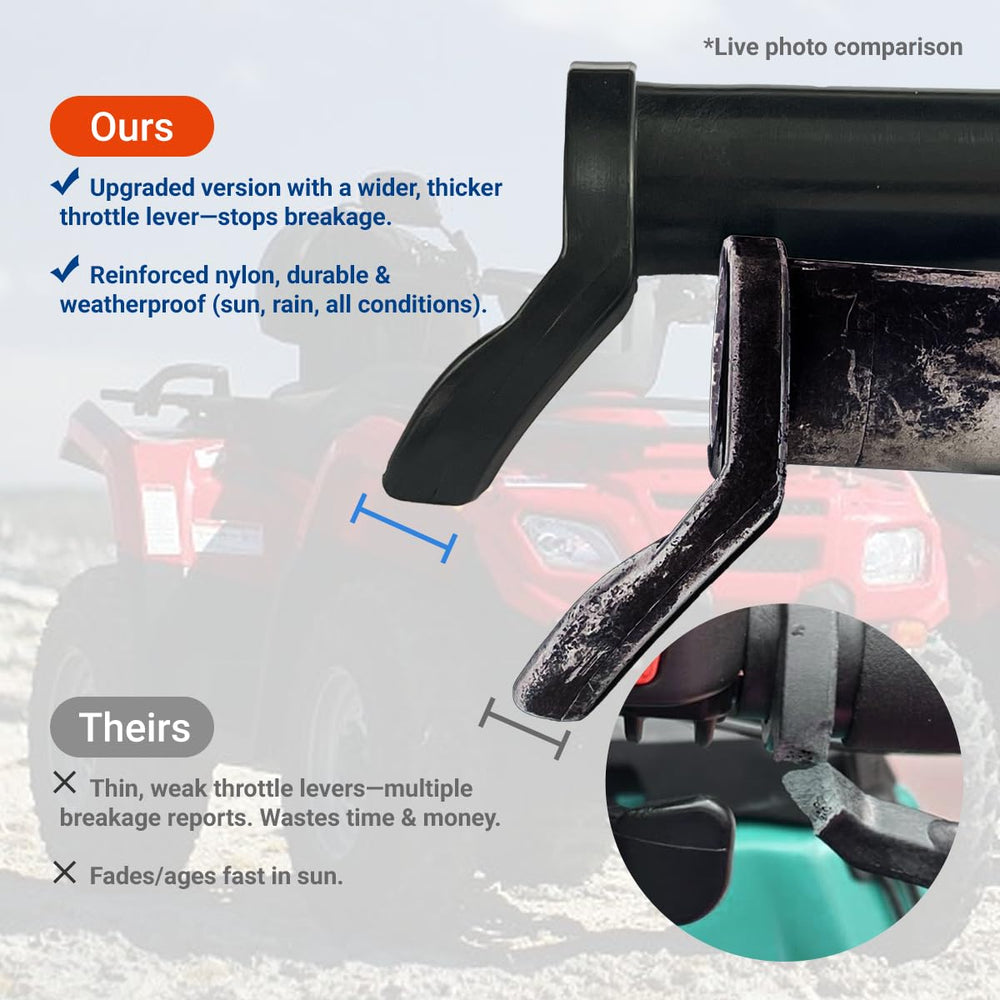 DCOMA installed on ATV showing improved grip and extended ride comfort