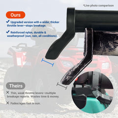 DCOMA installed on ATV showing improved grip and extended ride comfort